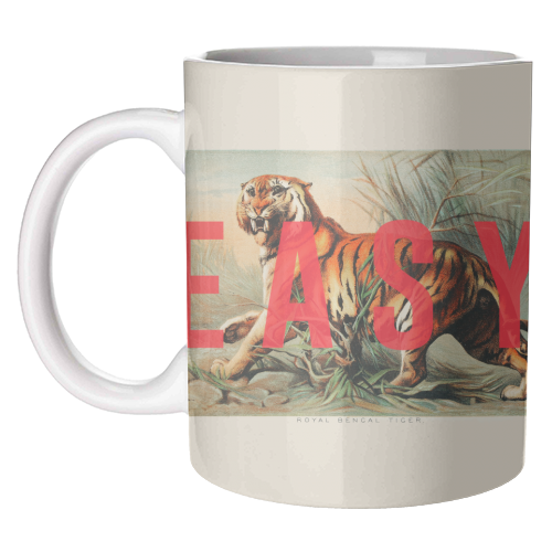 Easy Tiger - unique mug by The 13 Prints
