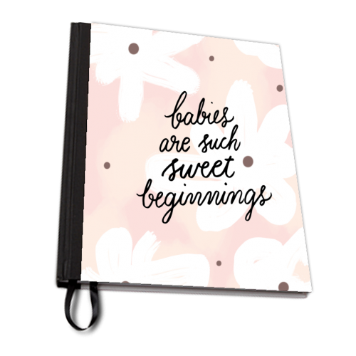 Sweet Beginnings - personalised A4, A5, A6 notebook by Lea Velasquez