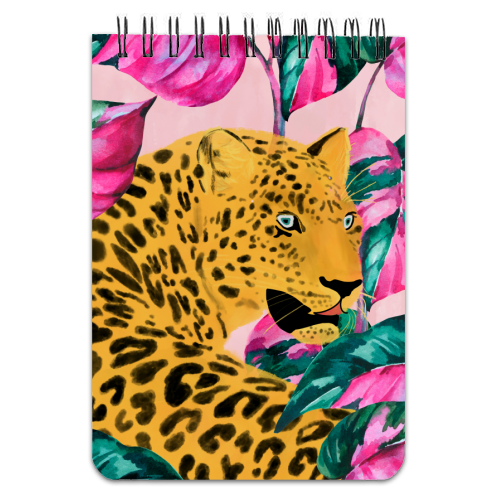 Urban Jungle Leopard - personalised A4, A5, A6 notebook by cadinera