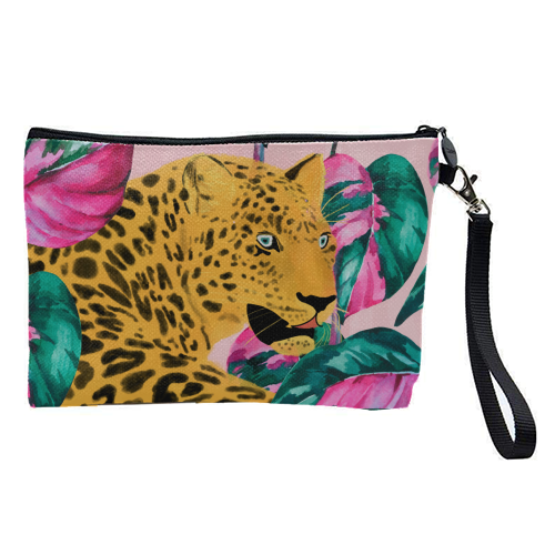 Urban Jungle Leopard - pretty makeup bag by cadinera