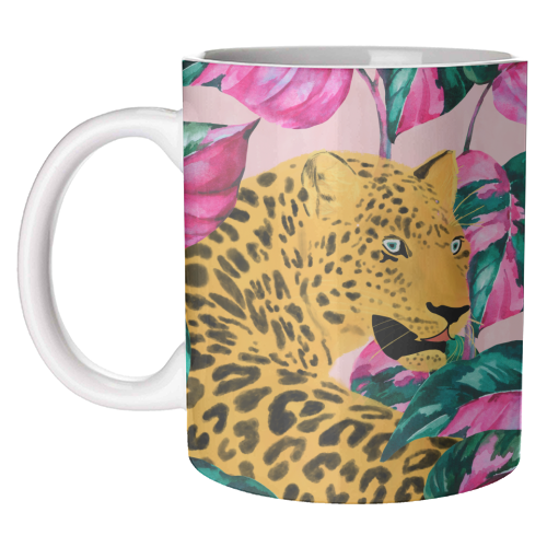 Urban Jungle Leopard - unique mug by cadinera