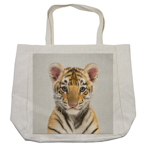 Baby Tiger - Colorful - cool beach bag by Gal Design