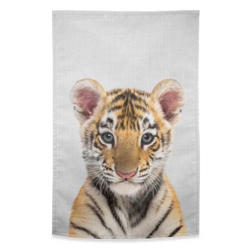 Baby Tiger - Colorful - funny tea towel by Gal Design