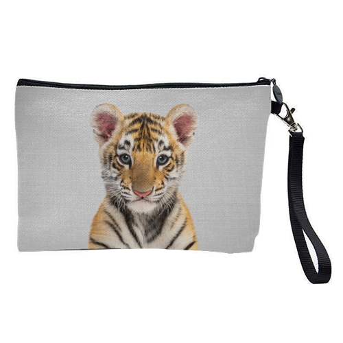 Baby Tiger - Colorful - pretty makeup bag by Gal Design