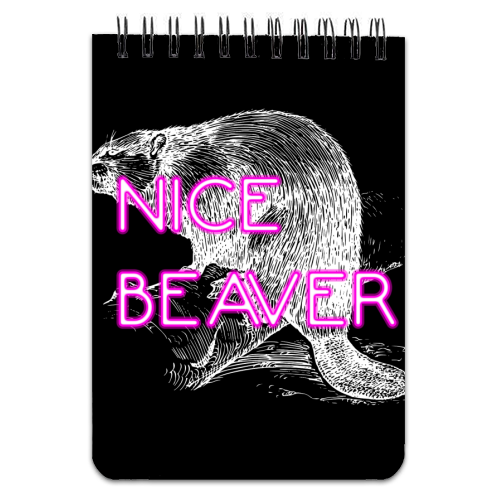 Nice Beaver - personalised A4, A5, A6 notebook by Wallace Elizabeth