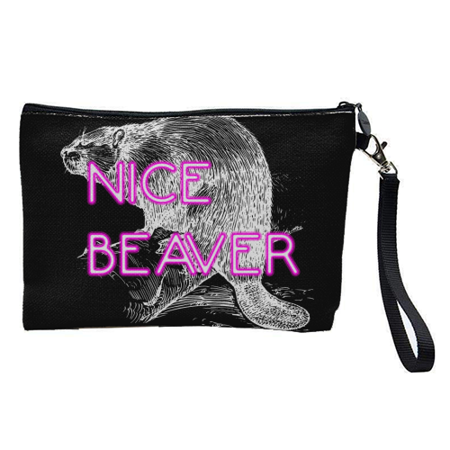 Nice Beaver - pretty makeup bag by Wallace Elizabeth