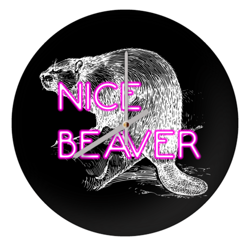 Nice Beaver - quirky wall clock by Wallace Elizabeth