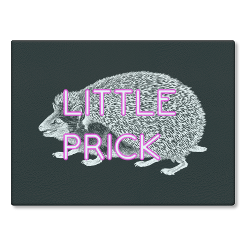 Little Prick - glass chopping board by Wallace Elizabeth