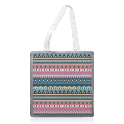 Aztec - printed tote bag by Cheryl Boland