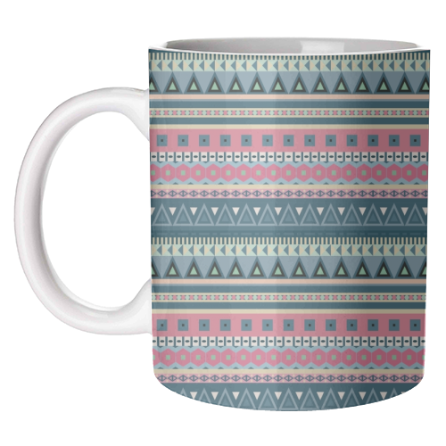 Aztec - unique mug by Cheryl Boland