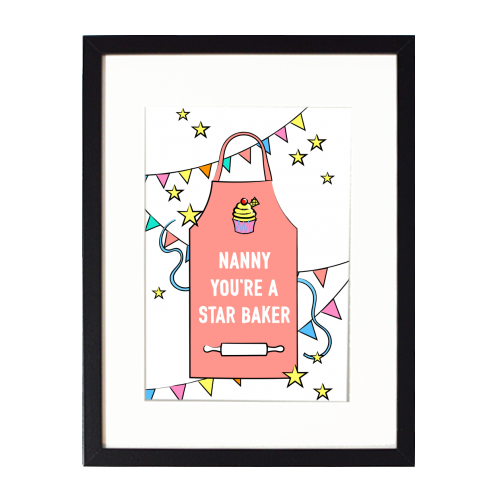 Nanny Star Baker - framed poster print by Adam Regester