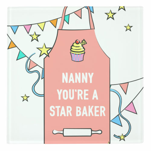 Nanny Star Baker - personalised beer coaster by Adam Regester