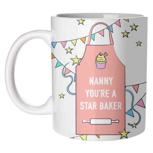 Nanny Star Baker - unique mug by Adam Regester