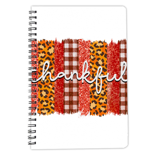 Thankful - personalised A4, A5, A6 notebook by haris kavalla