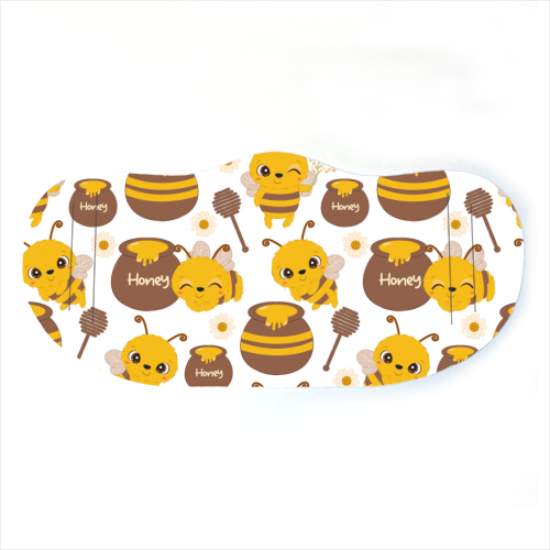 cute honey bees - face cover mask by haris kavalla