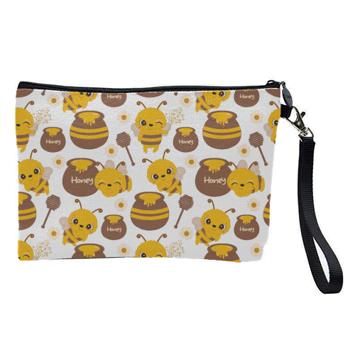 cute honey bees - pretty makeup bag by haris kavalla