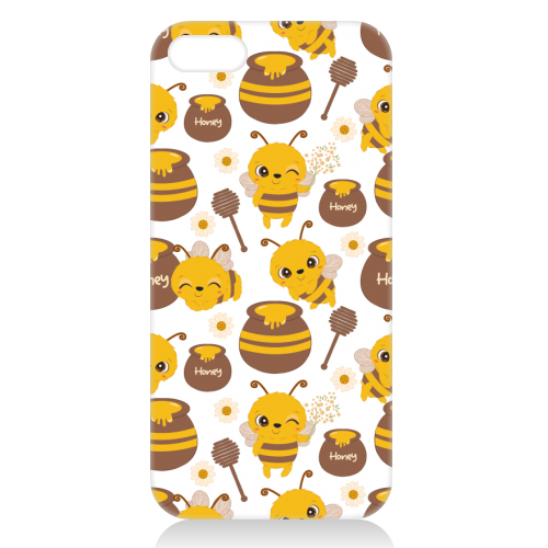 cute honey bees - unique phone case by haris kavalla