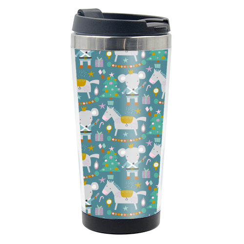 adorable christmas pattern for kids - photo water bottle by haris kavalla