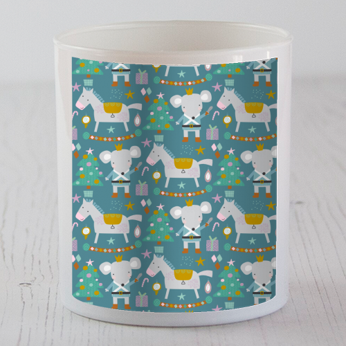 adorable christmas pattern for kids - scented candle by haris kavalla