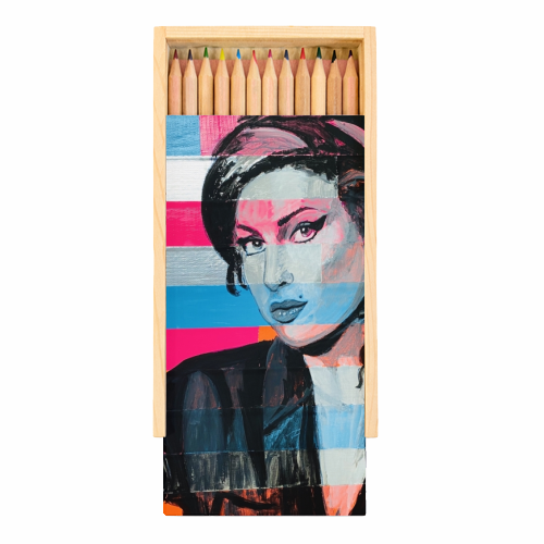 Amy - Coloured Pencils with Box by Kirstie Taylor