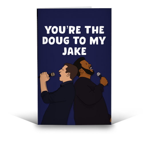 Doug to my Jake - funny greeting card by Pink and Pip