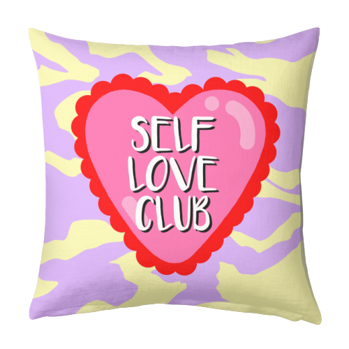 Self Love Club - designed cushion by Eloise Davey
