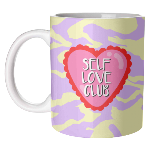 Self Love Club - unique mug by Eloise Davey