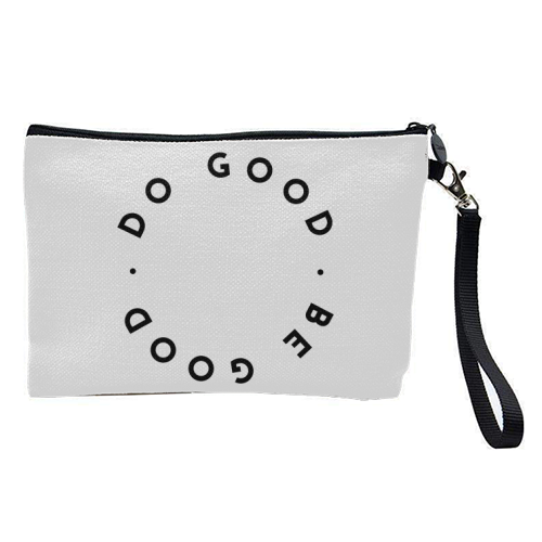Do Good Be Good - pretty makeup bag by The 13 Prints