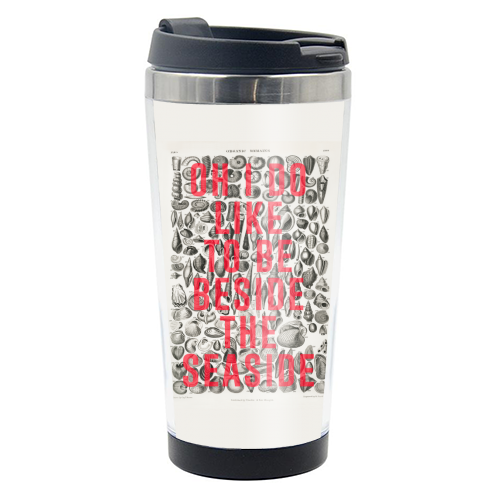 Oh I Do Like To Be Beside The Seaside - photo water bottle by The 13 Prints