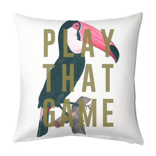 Toucan Play That Game - designed cushion by The 13 Prints