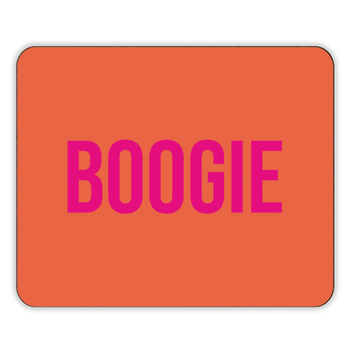 Boogie typography print - designer placemat by Emily @KindofSimpleDesigns