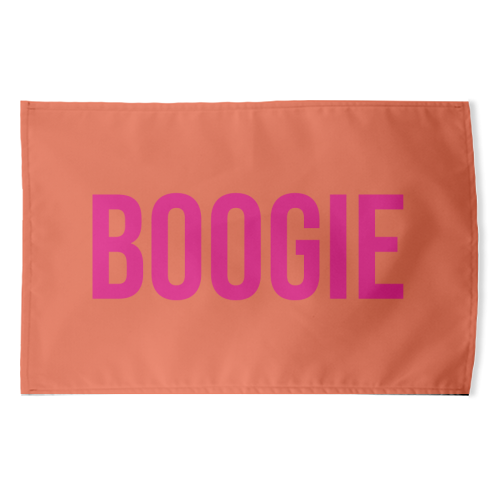 Boogie typography print - funny tea towel by Emily @KindofSimpleDesigns