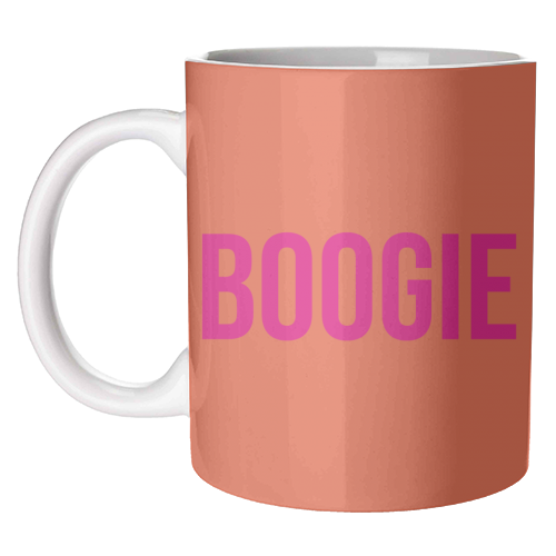 Boogie typography print - unique mug by Emily @KindofSimpleDesigns