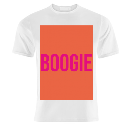 Boogie typography print - unique t shirt by Emily @KindofSimpleDesigns
