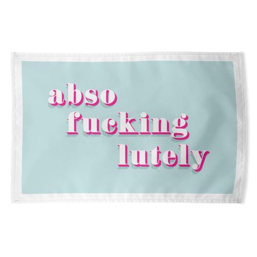 Absofuckinglutely print - funny tea towel by Emily @KindofSimpleDesigns
