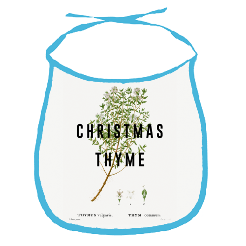 Christmas Thyme - funny baby bib by The 13 Prints