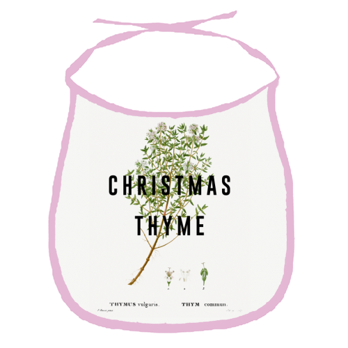 Christmas Thyme - funny baby bib by The 13 Prints