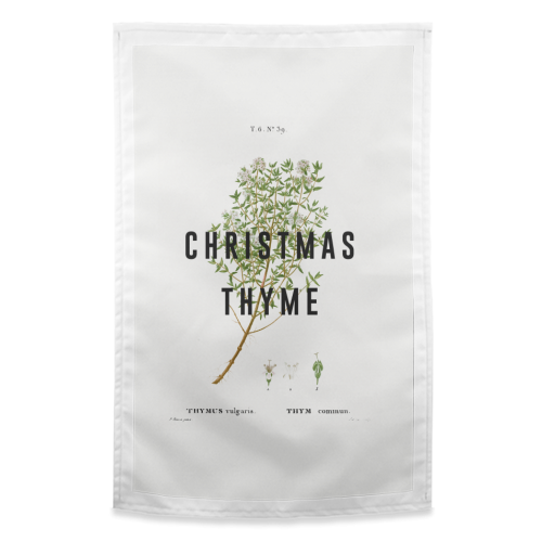 Christmas Thyme - funny tea towel by The 13 Prints