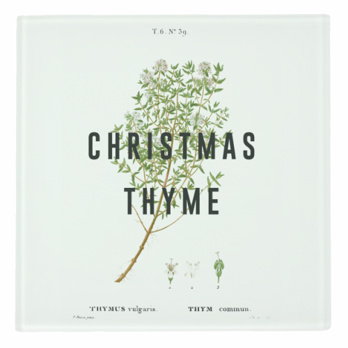 Christmas Thyme - personalised beer coaster by The 13 Prints