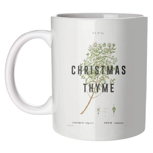 Christmas Thyme - unique mug by The 13 Prints