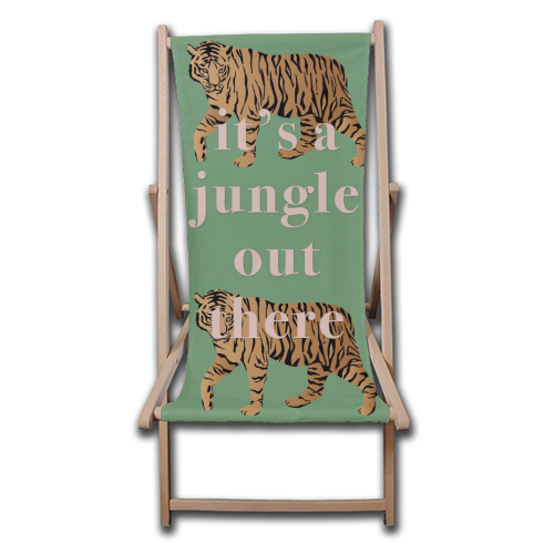 It's A Jungle Out There - canvas deck chair by Emily @KindofSimpleDesigns