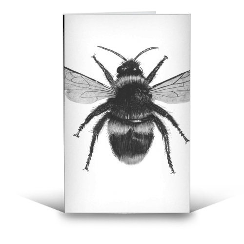 Bee - funny greeting card by LIBRA FINE ARTS