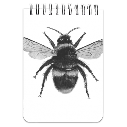 Bee - personalised A4, A5, A6 notebook by LIBRA FINE ARTS