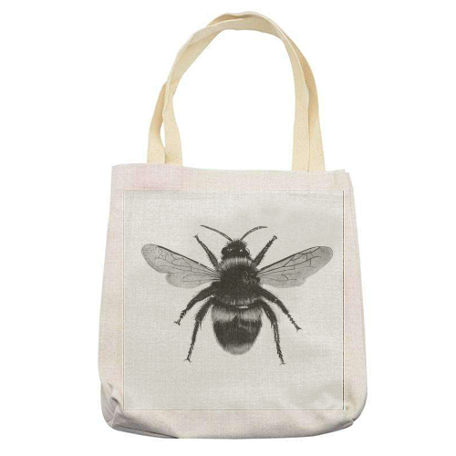 Bee - printed tote bag by LIBRA FINE ARTS