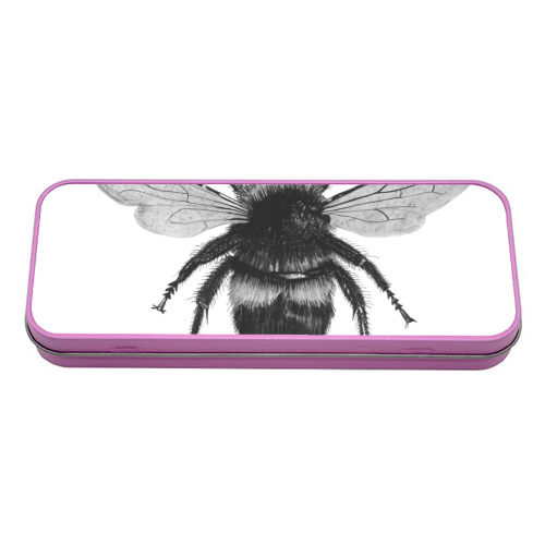 Bee - tin pencil case by LIBRA FINE ARTS