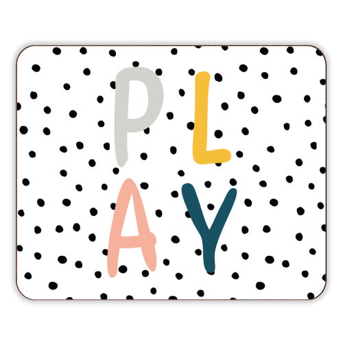 Play Polka Dot Print - designer placemat by Emily @KindofSimpleDesigns