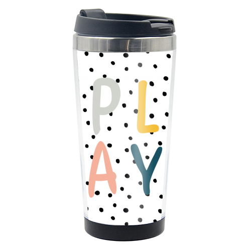 Play Polka Dot Print - photo water bottle by Emily @KindofSimpleDesigns