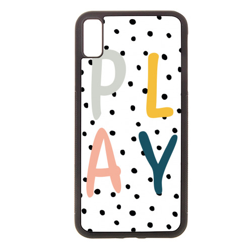 Play Polka Dot Print - Stylish phone case by Emily @KindofSimpleDesigns