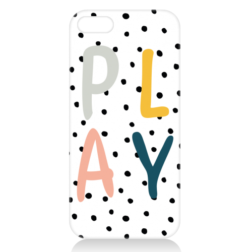 Play Polka Dot Print - unique phone case by Emily @KindofSimpleDesigns