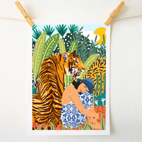 Awaken The Tiger Within - A1 - A4 art print by Uma Prabhakar Gokhale